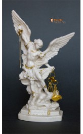 Statua San Michele Arcangelo Resina cap 22cm